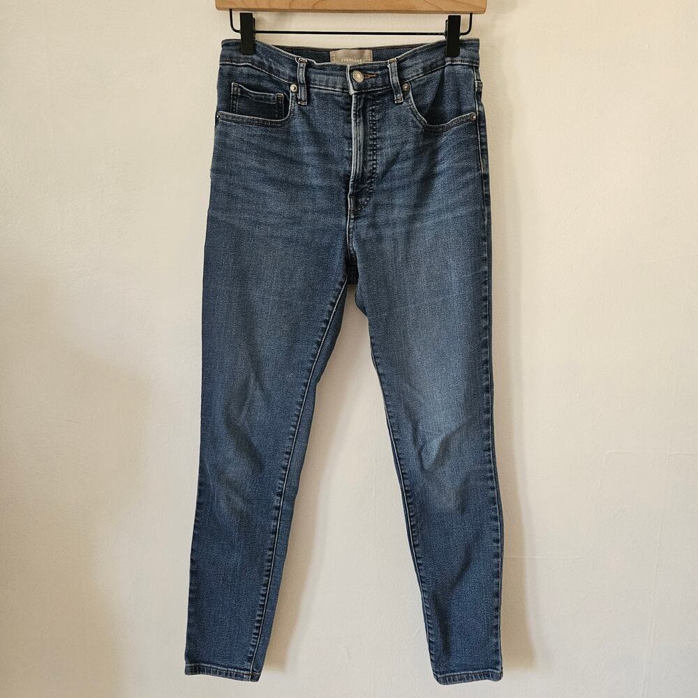 Everlane High Rise Skinny Jeans 28 Stretch Denim Blue